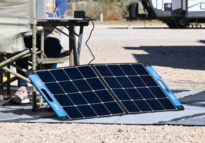 Xtar portable solar panel is a third party solar panel that can connect to a jackery explorer without any adapters