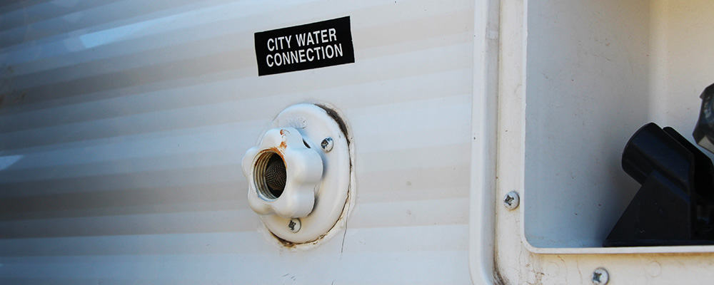 The city water connection is where you connect water directly to your RV's plumbing system.
