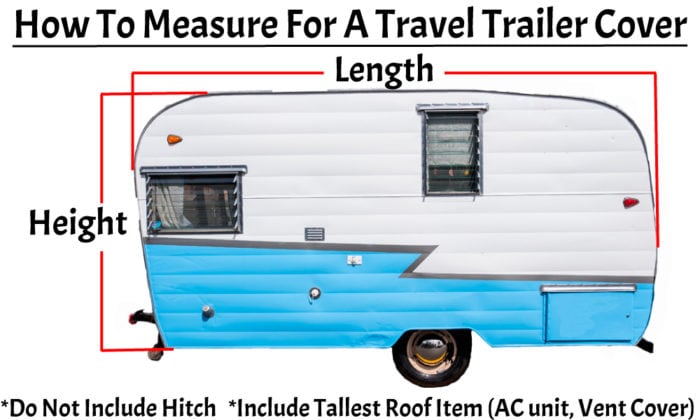 How to measure for a travel trailer RV cover.