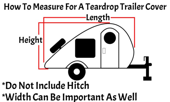 How to measure for a teardrop RV cover.