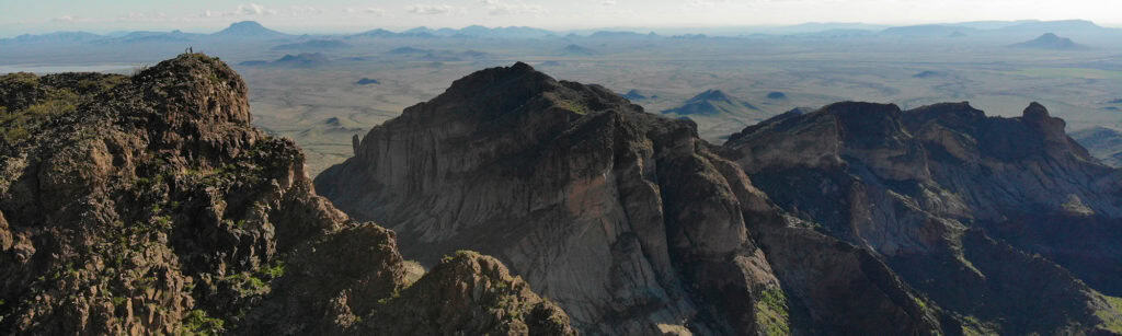 Peak of Saddle Mountain in Arizona near Phoenix