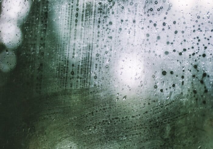 condensation on an rv window that can cause mold growth