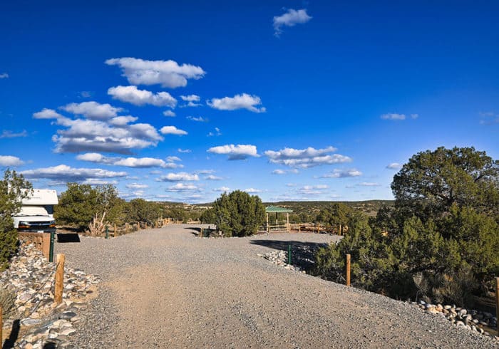 nice gravel road around Brown Springs Campground in New Mexico