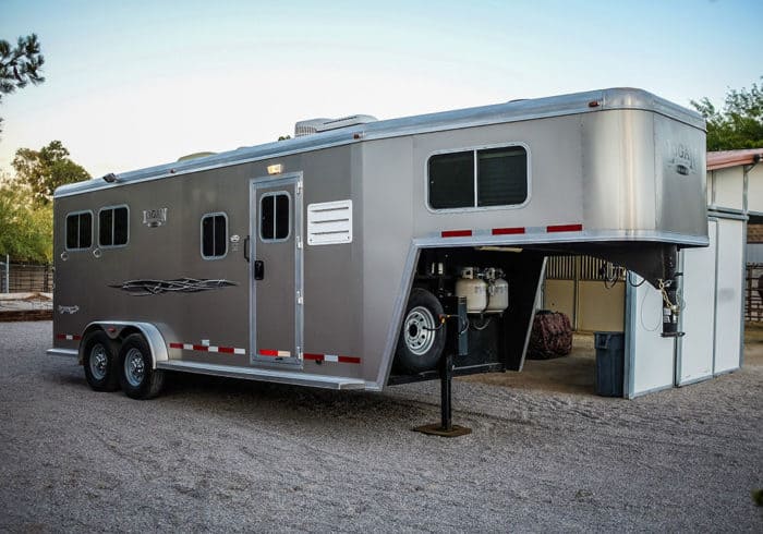 gooseneck camper horse trailer combo