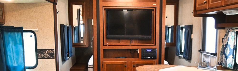 Jensen RV radio version of an wall mount stereo with an RV DVD player