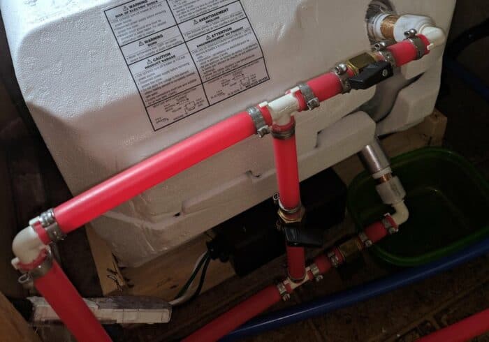 rv pex pipes can handle some freezing before needing to be winterized