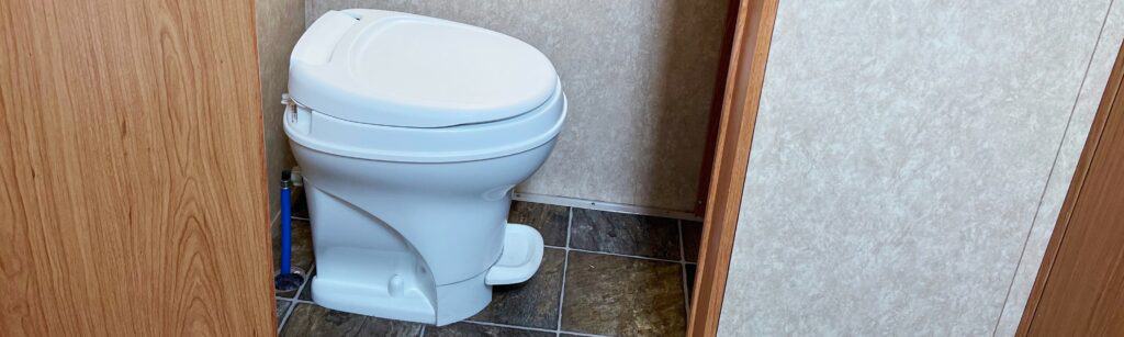 thetford aqua magic rv toilet that won't hold water because of a bad ball seal