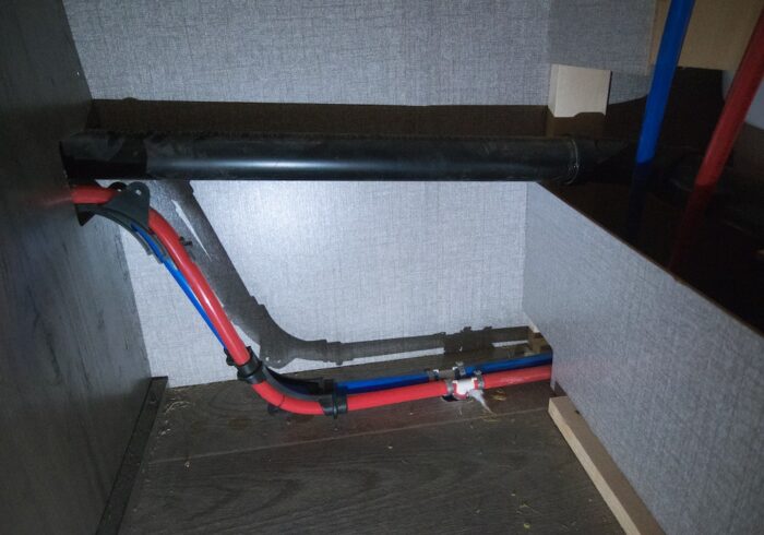 RV water pipes are usually PEX, this means they can take some freezing and expand