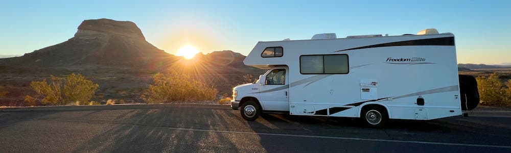 motorhome with a wired rv backup camera instead of a wireless rv backup camera