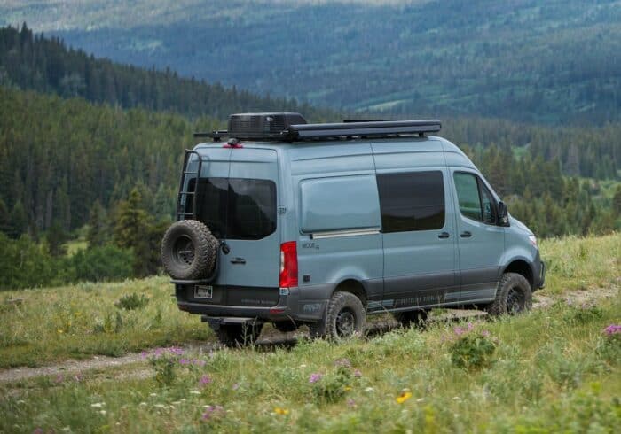 van with a wired or wireless rv backup camera