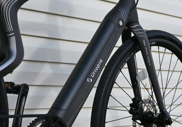 lithium ion battery in the urtopia carbon one smart ebike