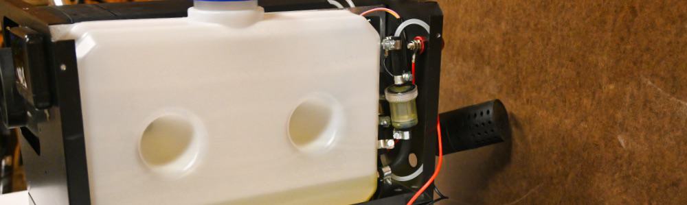 screen fuel filter installed in a portable all-in-one chinese vevor diesel heater