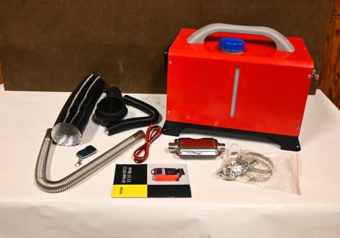 8KW Vevor diesel heater all in one portable with included parts