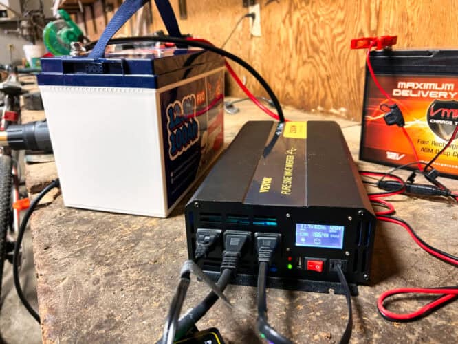 Inverter and Timeusb battery