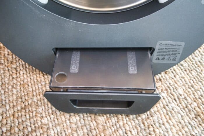 drip tray on the bottom of the morus portable dryer