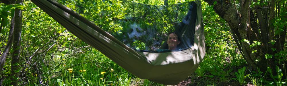 using the OneWind northers hammock for camping