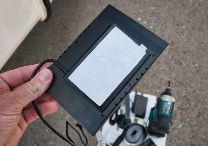 solar panel for the Auto Vox solar rv backup camera