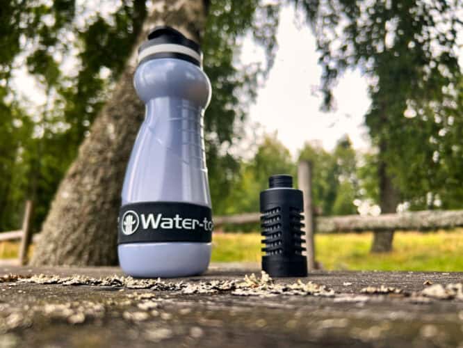 Water-to-go bottle and filter