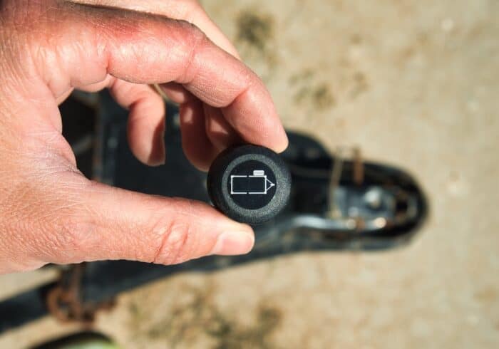 sensor location sticker on the guta rv solar tire pressure monitoring system