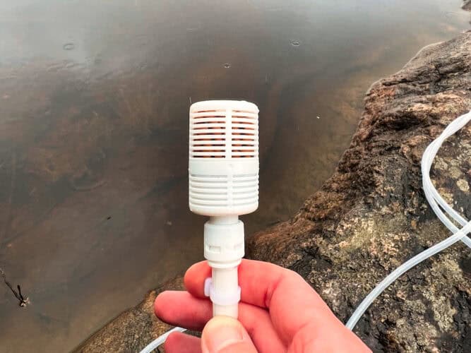 pre-filter on inlet hose