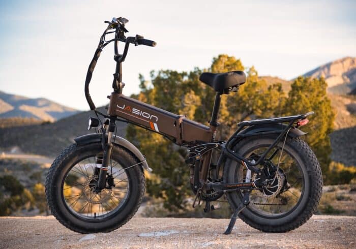 Jasion Hunter Pro electric bike off road on a mountain trail 