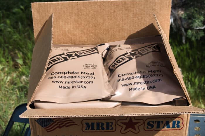 MRE Star Meals in box