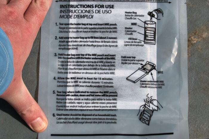 instructions on heater bag